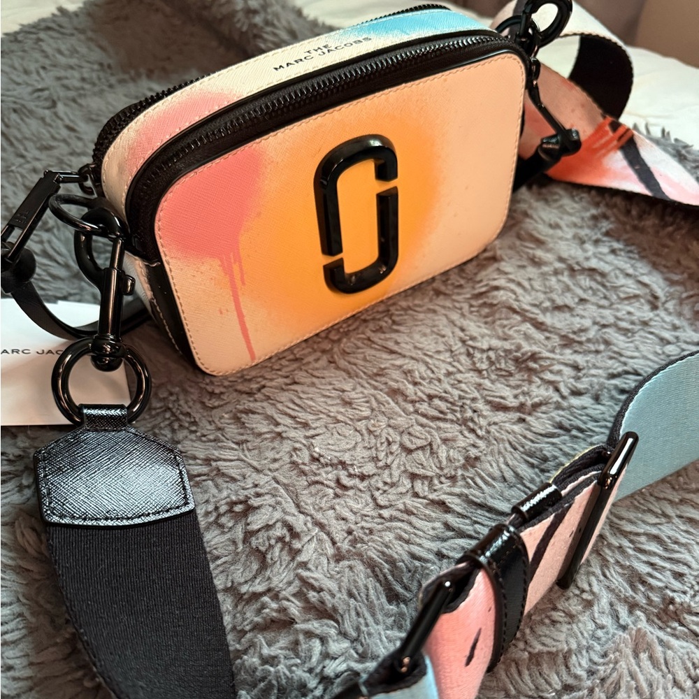 Marc Jacobs Pink and Yellow Crossbody Bag - Picture 2 of 10